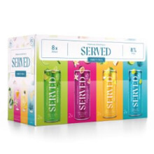 SERVED Cocktail Variety Pack, 8% ABV, Premium Bar Quality Cocktails, Pre-Mixed & Ready To Drink, 8 x 250ml Cans