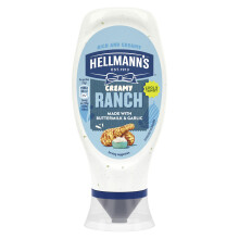Hellmann's Creamy Ranch Sauce made with Buttermilk & Garlic for a cool & tangy b