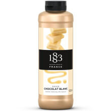 1883 White Chocolate Sauce – 500ml Bottle – Authentic French Dessert