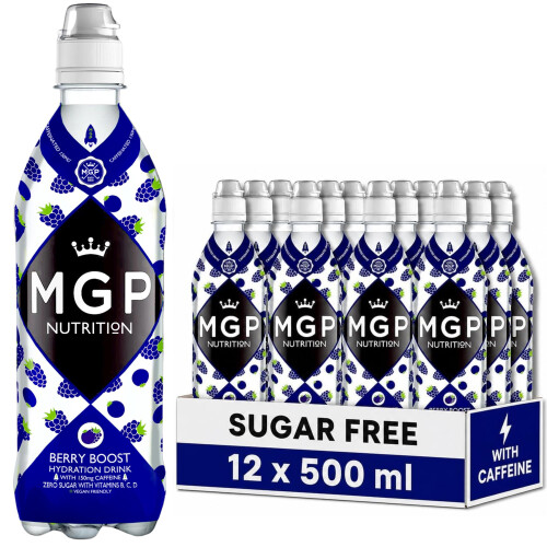MGP Sugar Free Hydration Drink with Caffeine & Essential Vitamins,