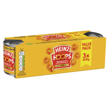 Heinz Spaghetti Hoops in Tomato Sauce, 205g (Pack 3)