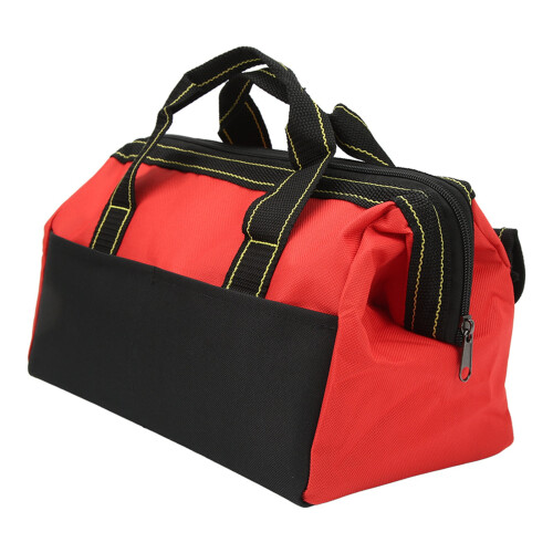 Red 16in Tool Storage Bag Wide Mouth Portable 2