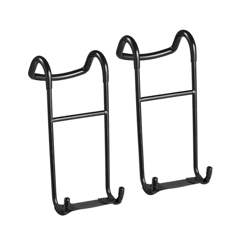 2Pcs Dumbbell Spotter Hooks Hangers Heavy Power Dumbbells Rack Attachments For Dumbbell Bench Press Hold 225Lb Black 4712635817019