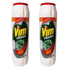 Vim Classic Scourer Extra Whitening Powder with Bleach, 750 g (Pack