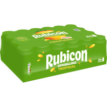 Rubicon Sparkling Tropical Flavoured Fizzy Drink with Real Fruit