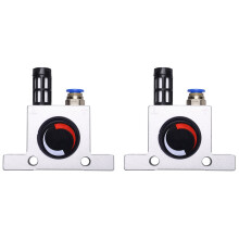 2pcs 1/4 Pneumatic Turbine Vibrators Silent Golden Industrial Vibrator K10