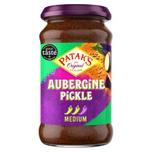 Patak's Aubergine Pickle 312g - Blend of Aubergine & Aromatic Spices - Medium He