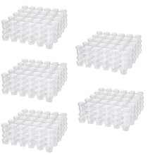 120 Strips 2Ml Empty Paint Strips Paint Cup Pots Clear Storage Containers Painting Arts Crafts Supplies
