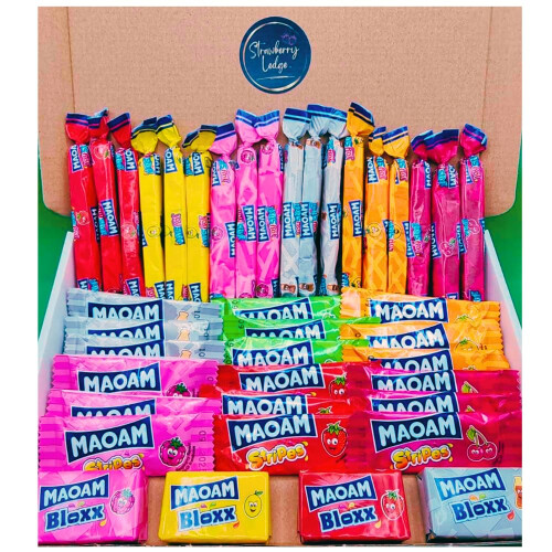 Maoam Sweets | 40 Piece Letterbox Sweets Gift Box | Maoam Stixx,