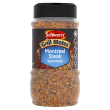 Schwartz Grill Mates Montreal Steak Seasoning, Mild Spicy, 370g