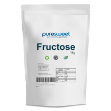 Fructose Powder 1kg by Puresweet, 100% Natural, Low Glycemic Index, Great Taste, (Recyclable Pouch)