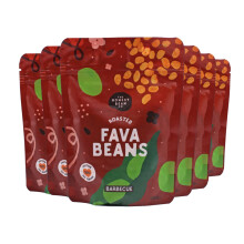 The Honest Bean Co Roasted Fava Bean BBQ, High Protein Vegan Snack,