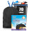 Teivio 70 Litre Strong Tall Kitchen Bin Liners with Tie Tap, 68 1