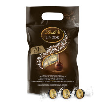 Lindt Lindor 70% Dark Chocolate Truffles – 1kg Bag (Approx. 80 Balls)