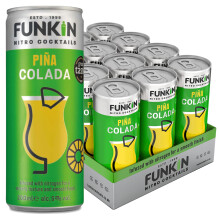 FUNKIN Cocktails Ready to Drink Piña Colada Nitro Cocktail Cans | 5% ABV | Velve