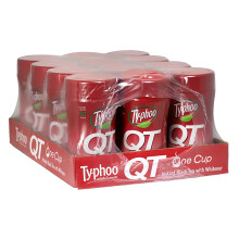 The Bramble Bay Typhoo QT Instant Tea Drink 125g Provides a Cup of Tea In An Instant Pack of 12