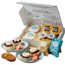Cornish Afternoon Tea for 2, Birthday Gift, Food Hamper, Thank You