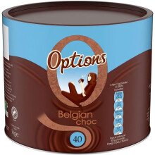 Options Belgian Chocolate Instant Hot Chocolate Powder 1KG