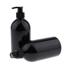 6Pcs 500mL Empty Lotion Bottles Pump Shampoo Dispenser Containers Refillable