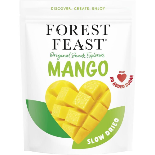 FOREST FEAST Exotic Dried Natural Mango 650g | Snack Size Pieces of