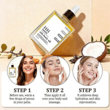 (3PCS) GODA Silk Body Oil,Perfume Oil,Bath & Shower Oil Smooth Skin 50ML