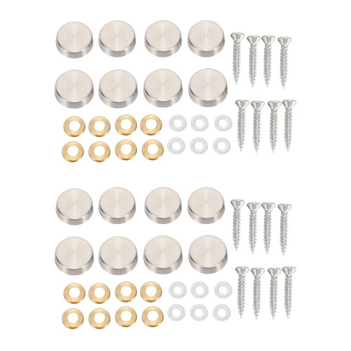 Bouchon à Vis en Acier Inoxydable de 16 Mm (16 PièCes)
