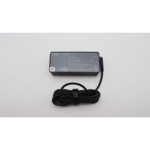 Lenovo 65W power adapter for notebooks supports 20/15/9/5V output 3-pin configuration designed for worldwide use.