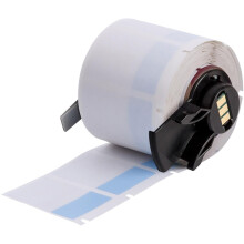 Brady Self-Laminating Vinyl Wrap Around Labels for M610 25.4 mm (W) x 38.1 mm (H) 3.99 - 8.1 mm (D) Blue Transparent