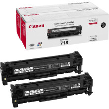 Canon 718 BK VP black 6800 pages 2 pack for LBP7200Cdn MF8330Cdn MF8350Cdn