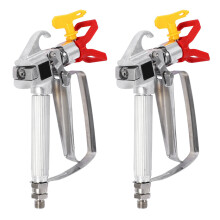2X 3600 PSI High Pressure Airless Spray Gun Paint Gun Aluminum Spray Gun with 517 Spray Nozzle Grille