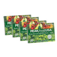 Peak Fresh Herbruikbare Groentezakken, Set van 4, Totaal 40 Zakken