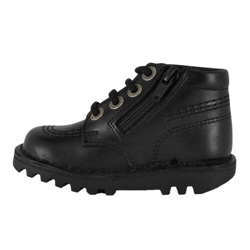 KicKers Kickers Baby Leather Side Zip Ankle Boots 2