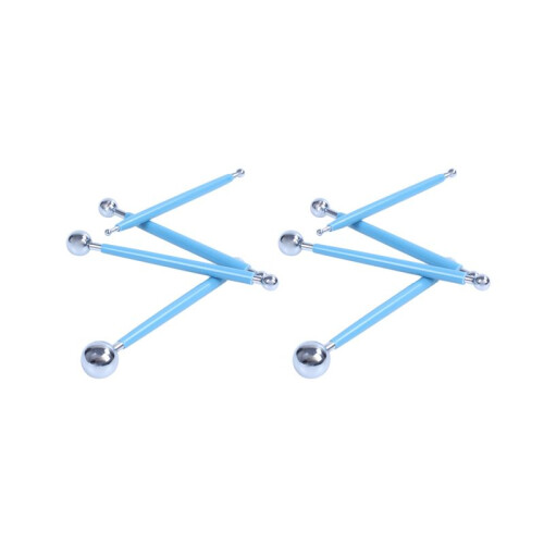 2X Metal  Stylus Clay Ceramics Pottery Sculpture Modeling Tool Set