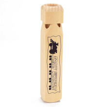 2X Solid Wood Train Whistle 4 Tone, Role Lover Wooden Whistle for Educational Party