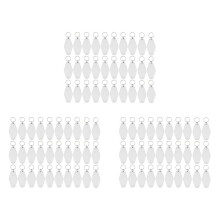90Pack Motel Keychain Blanks Vintage Motel Keychains Sublimation Blank Keychain för Vinyl DIY Crafting Nyckelring Vit