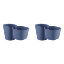 2X Navy Car Water Cup Holder Storage Box Anti-Slip Fixed Beverage Holder for / for Seagull