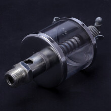5X 50ML Engine Machine Lubricator Oil Gravity Drip Feed Oiler Clear+Silver