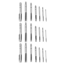 21Pcs M3 to M12 Metal Hand Screw Machine Metric Taper Plug Tap Drill Bit Kit Silver