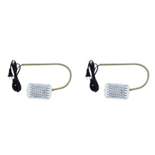 2X Vogelkooiverwarmer Gesimuleerde Natuurlijke Omgevingsverlichting Verwarmingswarmtelamp Anti-Beet Warmer Licht voor Papegaaien Papegaai