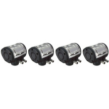 4X Pulsador Neumático L80 para Ordeñadora de Vacas, Ordeñadora de Granjas Lecheras de Acero Inoxidable, 50-180 Ppm, Velocidad Ajustable