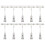 10pcs 6.5 inch Height Transparent Plastic Double Clips Adjustable  Sign Card Display Holder 1