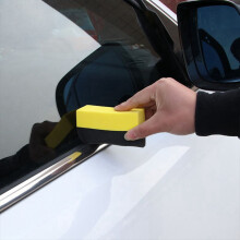 6Pcs Tire Contour Dressing Applicator Pads Gloss Shine Color Polishing Sponge Wax