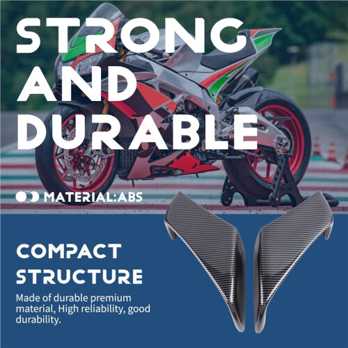 Motorcycle Winglet Aerodynamic Wing Kit Spoiler Fixed Wing for  RSV4 RF 2009 2010 2012 2013 2014-2021 Gloss