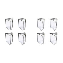 8PCS Menu Covers, Menu Covers 8.5X11Inch, Menu Holder 4 Page 8 View, Restaurant Menu Covers for A4 Size Paper, Menu Book