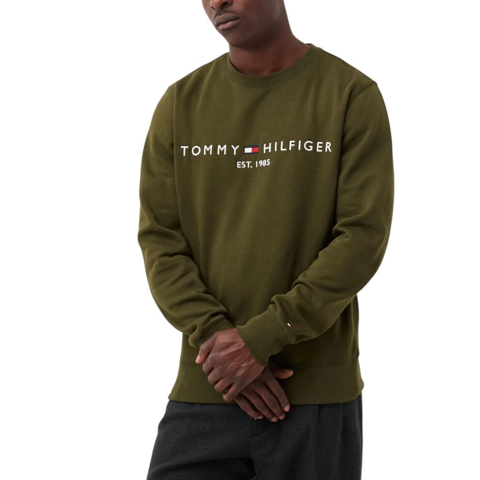 Tommy Hilfiger (Olive, Xs) Mens Fleece Sweatshirt