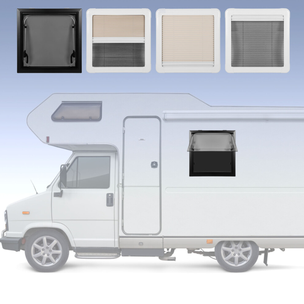 Rv Window 20X20in Push Out Privacy Curtain Black 7293282019218