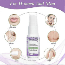 2pcs Hair Growth Inhibitor, Hair Stop Growth Spray, Non-Irritating Hair Inhibitor, Permanent Hair Removal Spray for Body