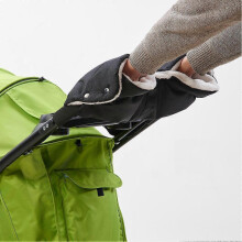 1pcs Gloves Pram Hand Warmer Hand Muff Fleece Gloves Hooks for Baby Pram Windproof and Cold