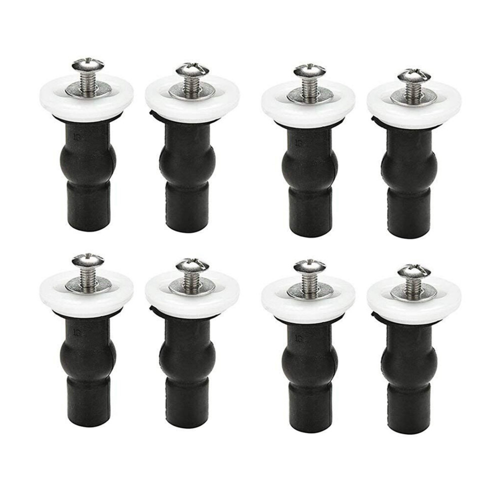 Toilet Top Fix Screws Fixings 4 Pairs Universal Expanding Rubber Screw Top Nuts Blind Hole Hinges Fittings 8Pcs 6032865294106