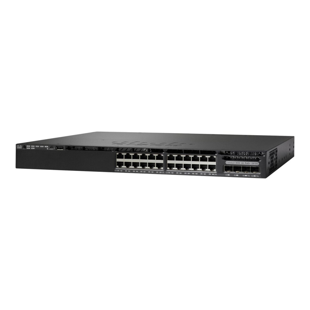 Cisco Catalyst 3650-24Ps-L Standalone 1U 24 X 10/100/1000 Ethernet Poe+ 4X1g Uplink Ports Dram 4Gb Flash 2Gb 640W Lan Base 5715063465325